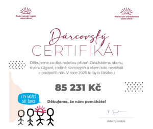 Certifikát 2025